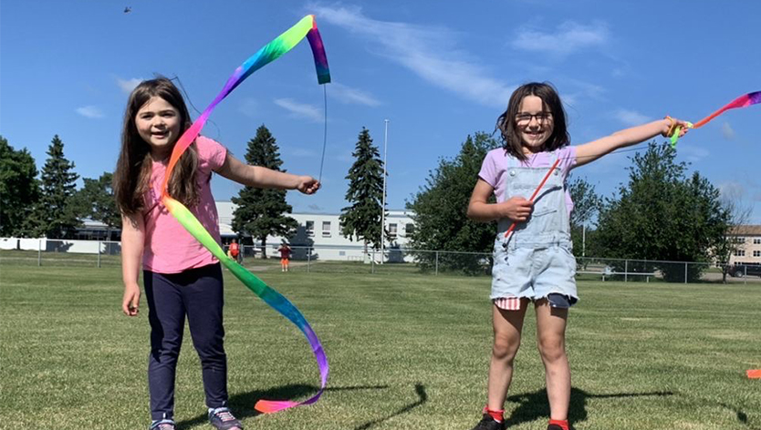 kids outside playing