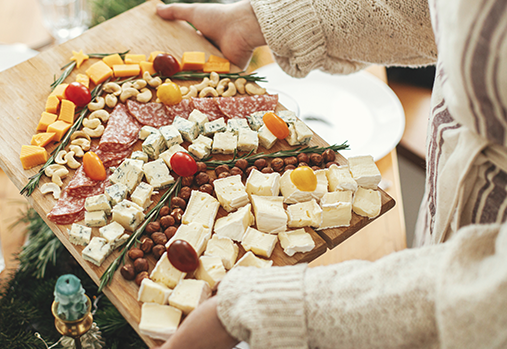 plateau de viande et de fromage