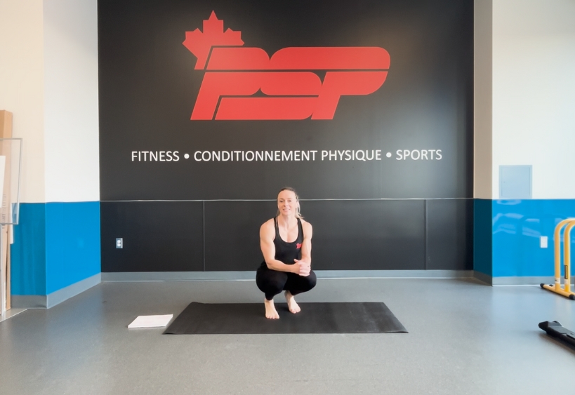 Moniteur de conditionnement physique faisant de l'exercice