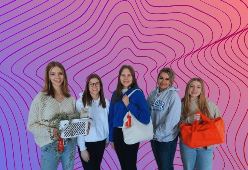 Groupe d’adolescentes caucasiennes