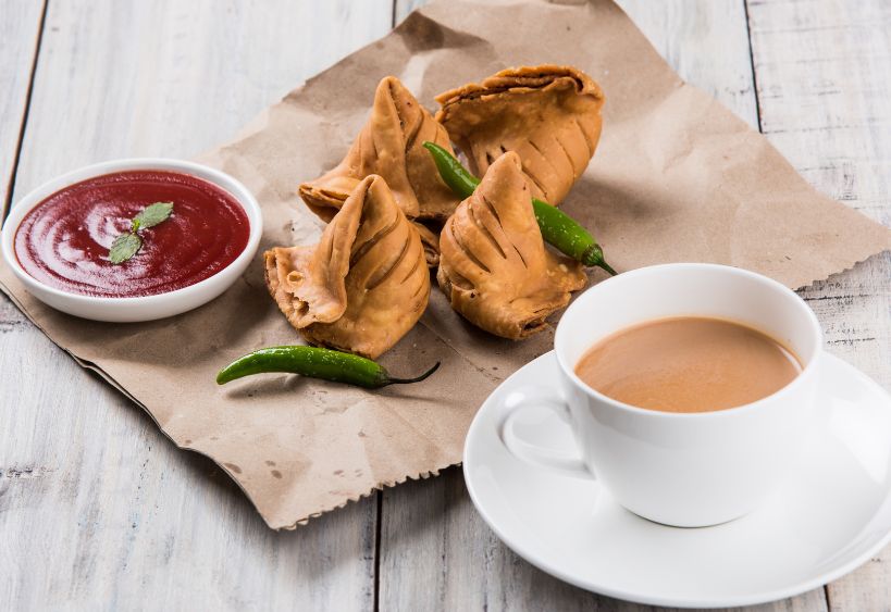 Chai et samosas