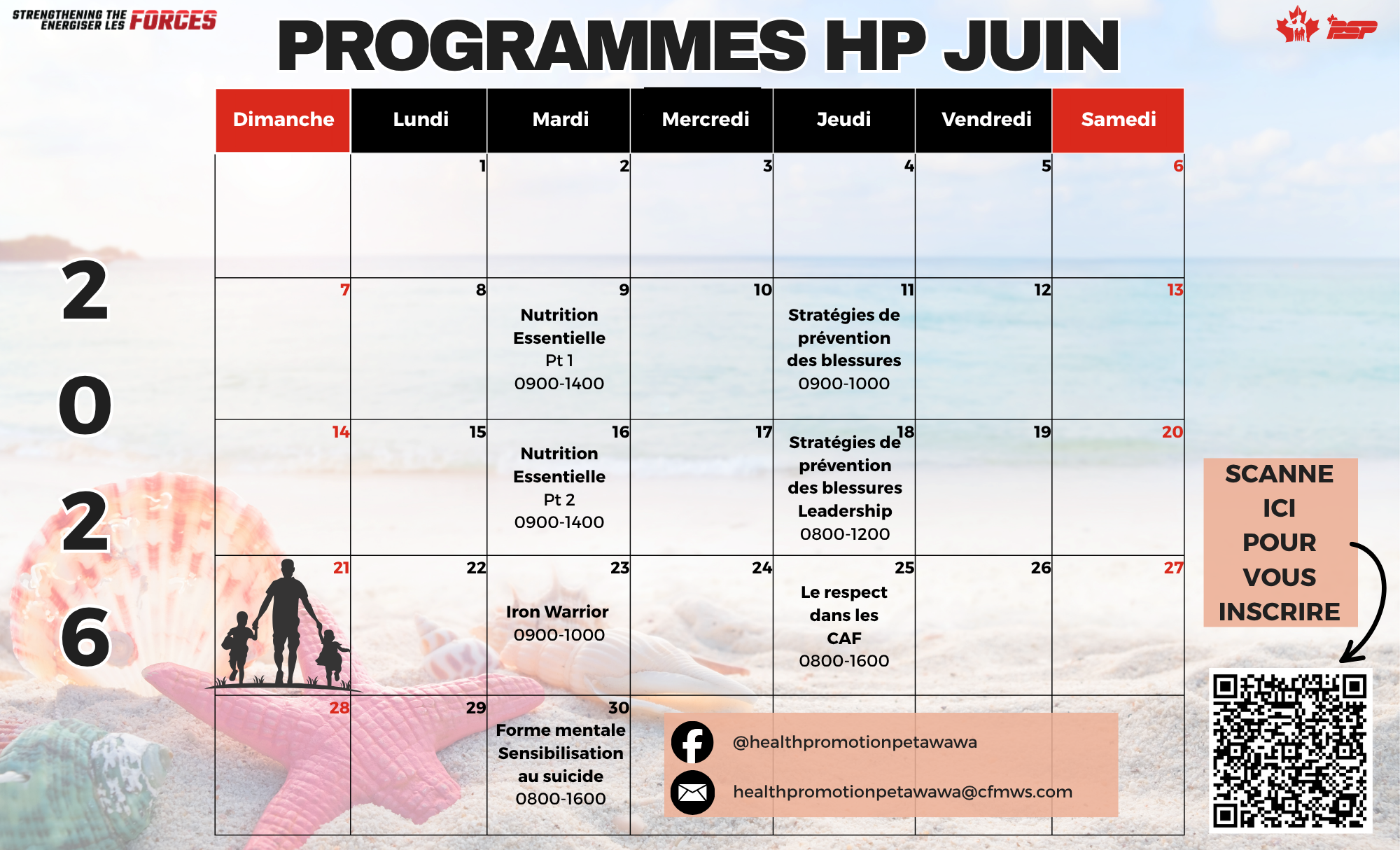 Calendrier de juin
