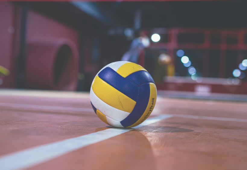 volleyball sur un terrain