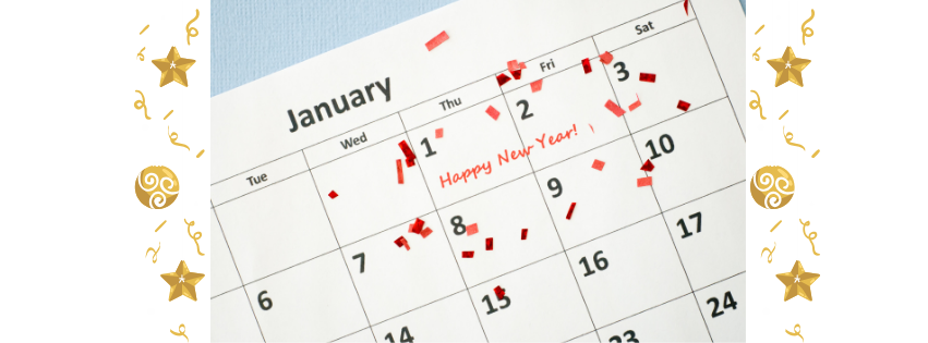 page du calendrier de janvier