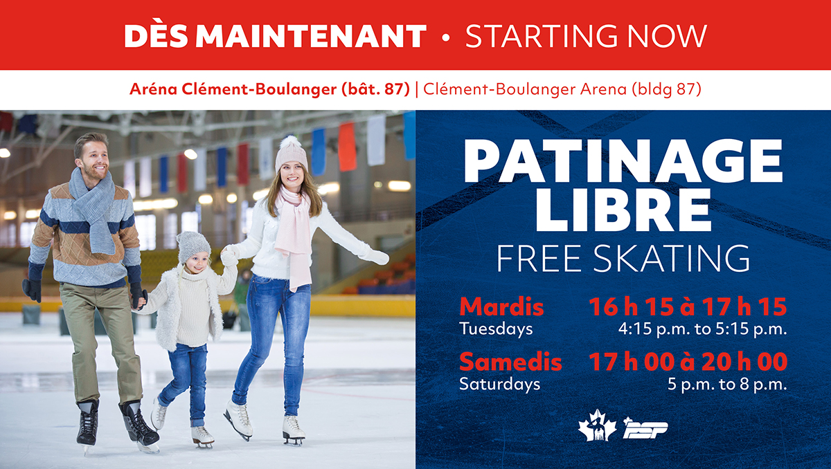 Patinage libre aréna valcartier