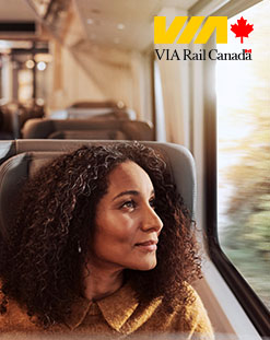 une femme dans le train