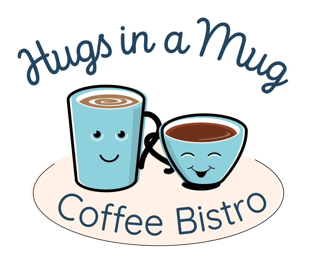 Logo Hugs in a Mug Coffee Bistro