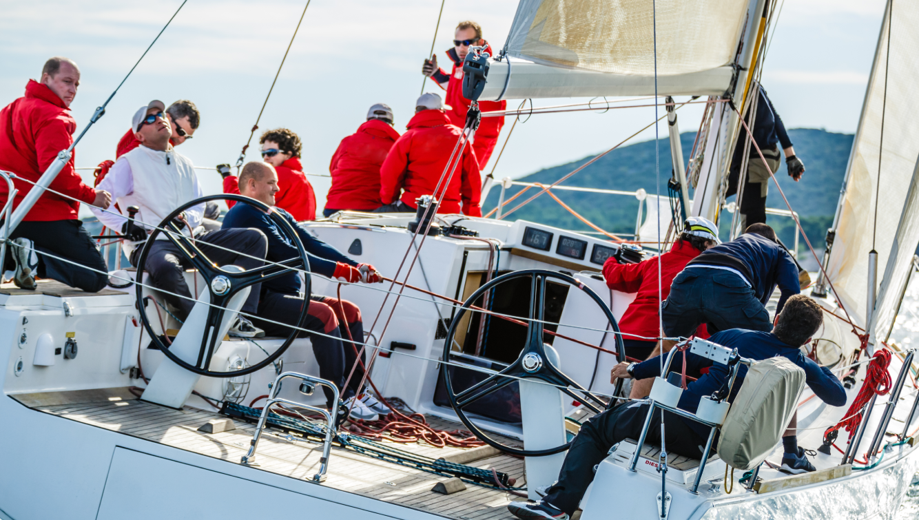 people on sail boat