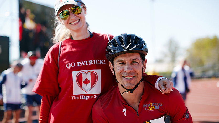 Une famille participe aux Jeux Invictus