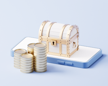Un cellulaire et de la monnaie