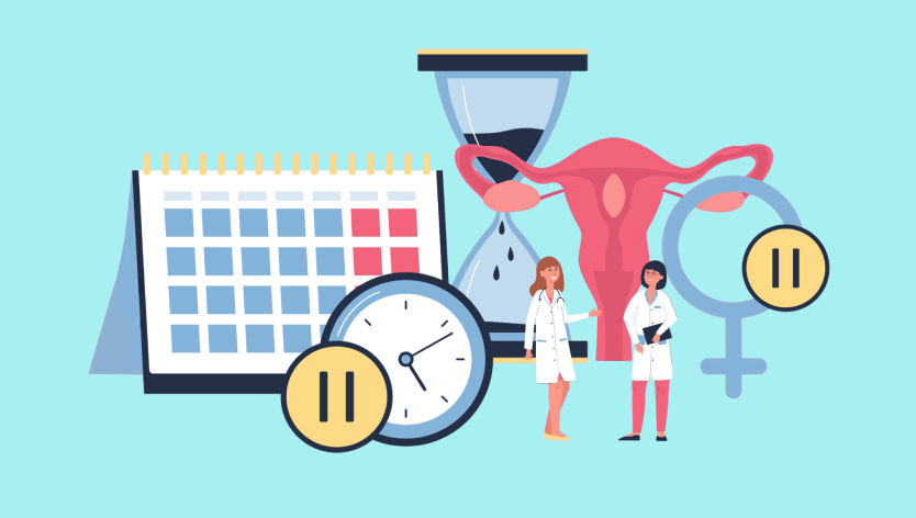 Illustration du suivi du cycle menstruel et de la santé reproductive