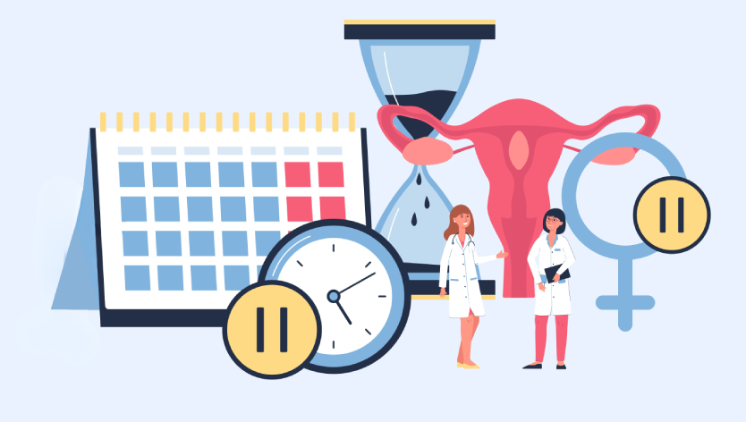 Illustration du suivi du cycle menstruel et de la santé reproductive