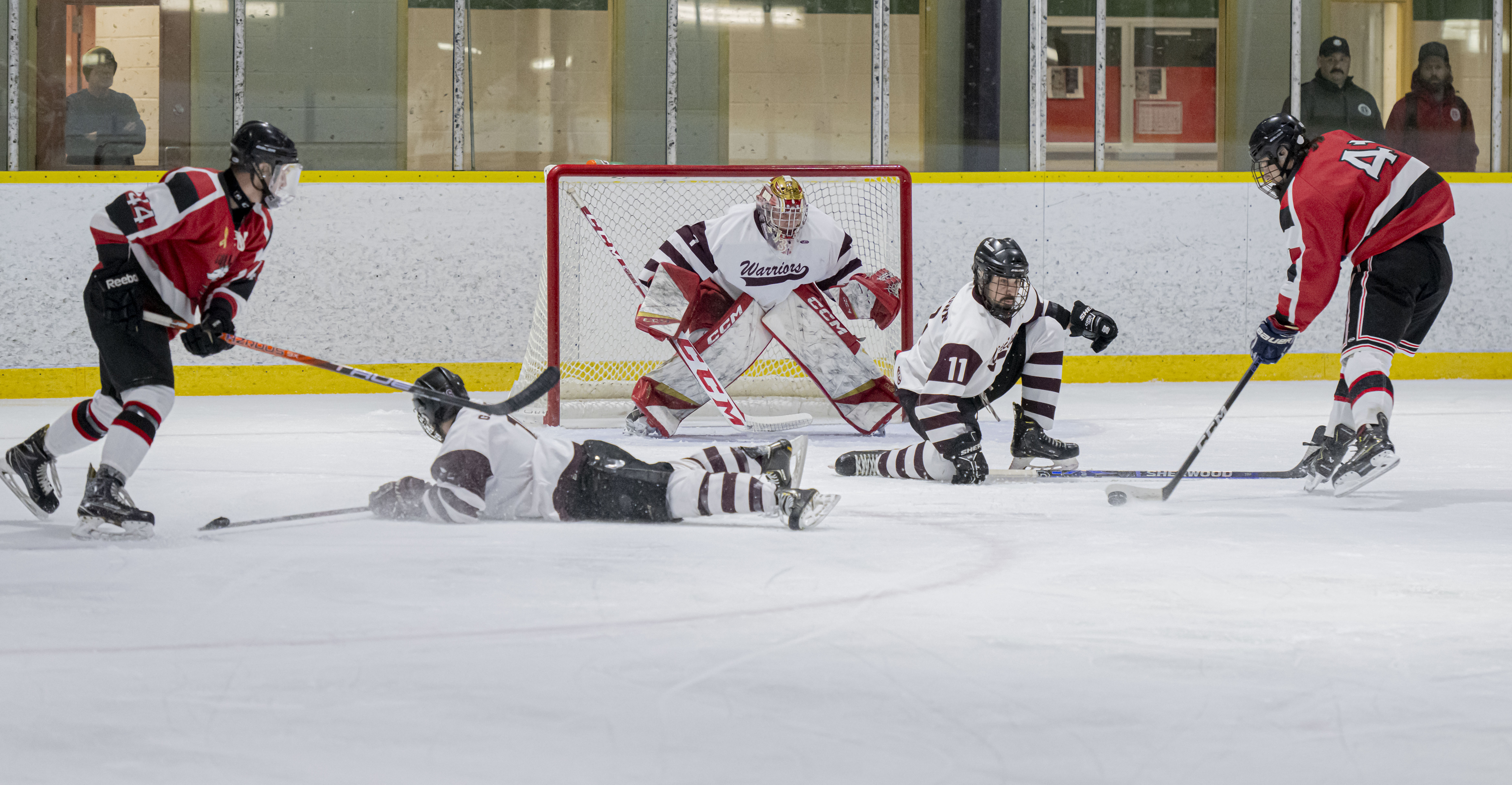 men playing hockey