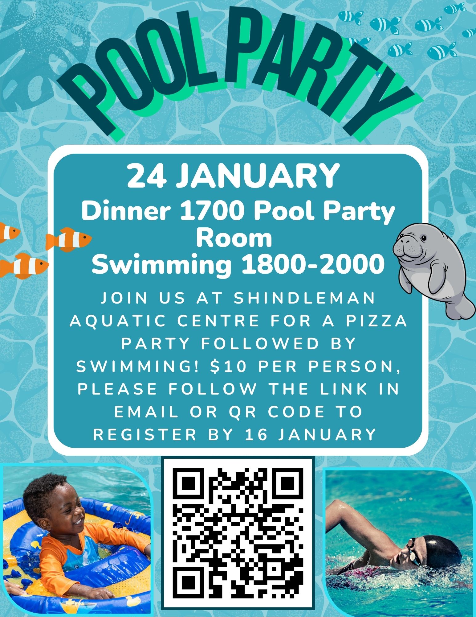  Informations sur les personnes nageant et les fêtes