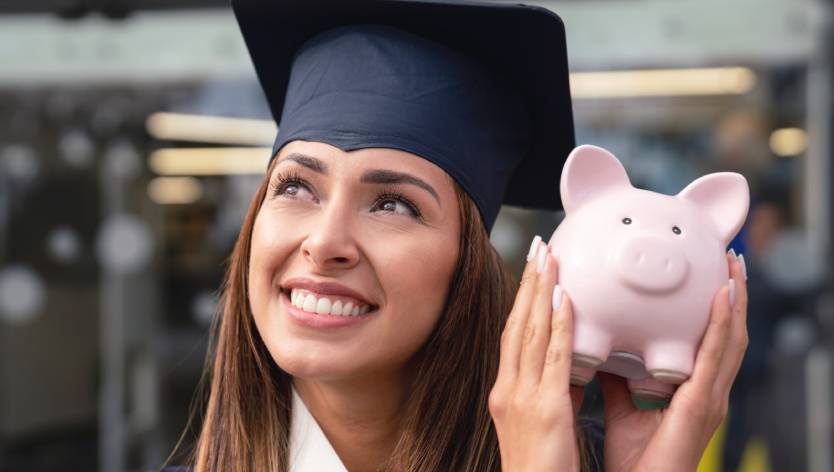 Étudiants souriants